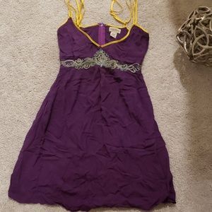 Purple and Yellow Valija Gitana Dress